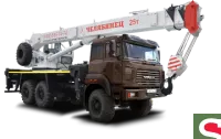 Автокран ЧЕЛЯБИНЕЦ КС-55733-26 на шасси УРАЛ 5557- 80М (82М) Г/П 32Т., 26,7М